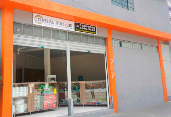Fachada da loja Cordal Minas